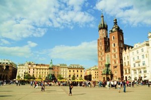 Cracovia, Polonia - La Piazza del Mercato