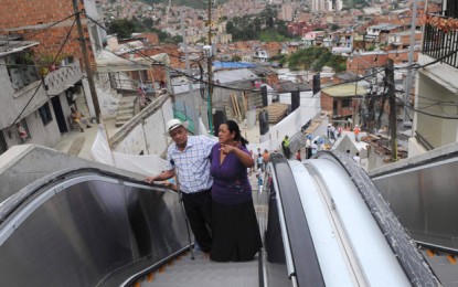 Colombia: a Medellín una scala mobile restituisce la speranza