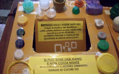 Facciamo girare i tappi: un progetto di solidarietà sostenibile