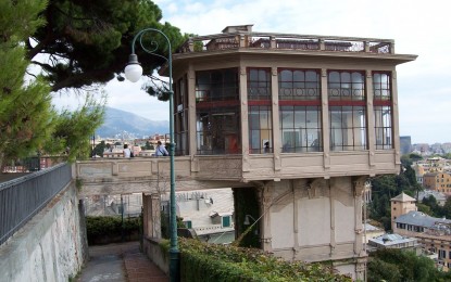 Castelletto: restaurato lo storico ascensore reso famoso da Caproni