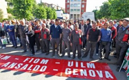 No al terrorismo: a Genova sindacati e lavoratori in piazza