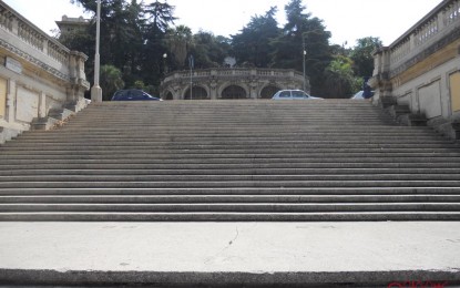 Scalinata Borghese, progetto fermo da 8 anni: rimane solo il degrado