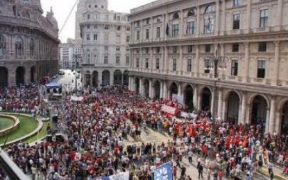 Manifestazione in difesa della sanità pubblica e presidio contro gli sfratti